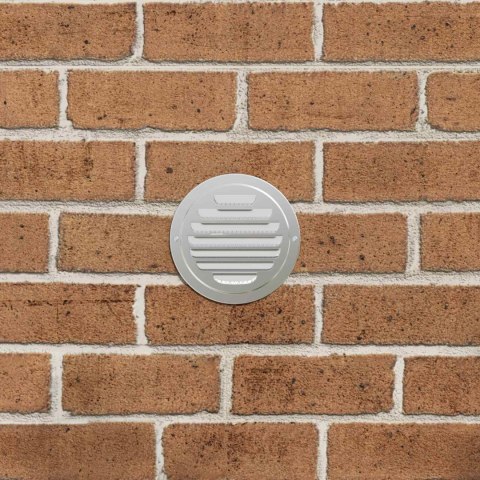 POKRYWY WENTYLACYJNE 4 EL. SREBRNY 80MM STAL NIERDZEWNA