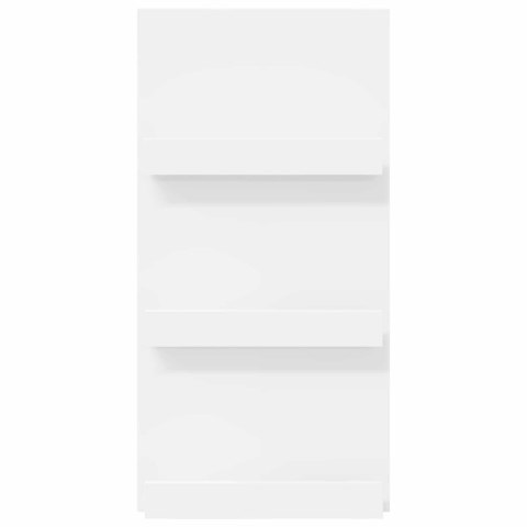 REGAŁ NA GAZETY BIAŁY 51X11X102CM MATERIAŁ DREWNOPOCHODNY