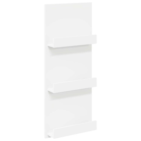 REGAŁ NA GAZETY BIAŁY 51X11X102CM MATERIAŁ DREWNOPOCHODNY