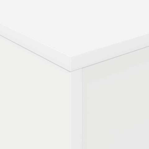 REGAŁ NA GAZETY BIAŁY 70X41X156CM MATERIAŁ DREWNOPOCHODNY