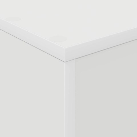 REGAŁ NA GAZETY BIAŁY 70X41X96CM MATERIAŁ DREWNOPOCHODNY