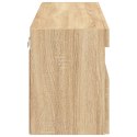 ŚCIENNA SZAFKA TV Z LED DĄB SONOMA 100X30X40CM