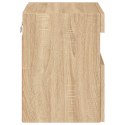 ŚCIENNA SZAFKA TV Z LED DĄB SONOMA 40X30X40CM