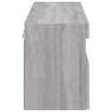 ŚCIENNA SZAFKA TV Z LED SZARY DĄB SONOMA 100X30X40CM