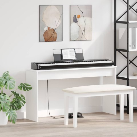 STOJAK NA KEYBOARD BIAŁY 120X32X64CM