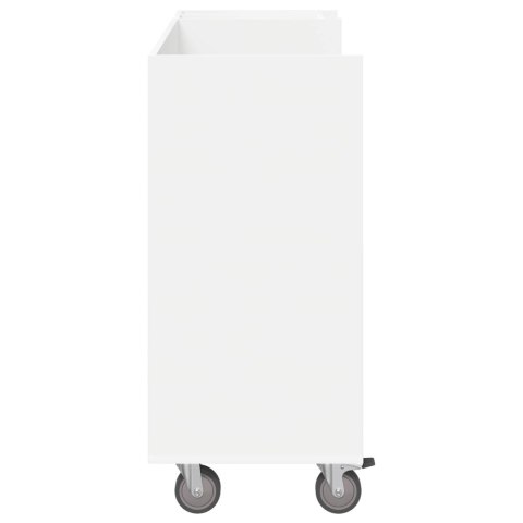 SZAFKA GOLFOWA Z KOŁEM GŁADKI BIAŁY 120X45X98CM