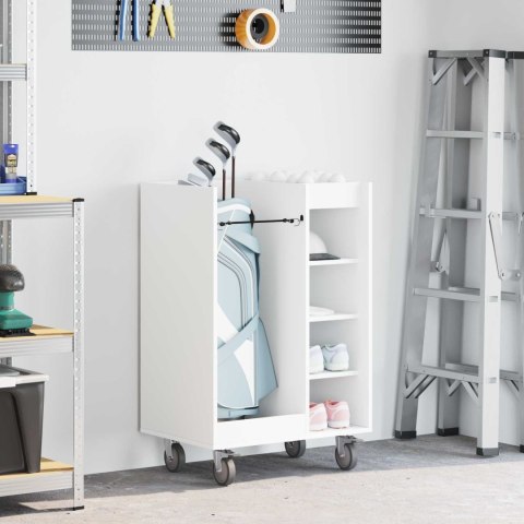 SZAFKA GOLFOWA Z KOŁEM GŁADKI BIAŁY 65X45X98CM