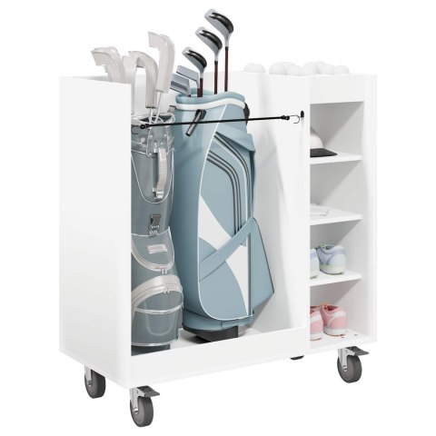 SZAFKA GOLFOWA Z KOŁEM GŁADKI BIAŁY 90X45X98CM