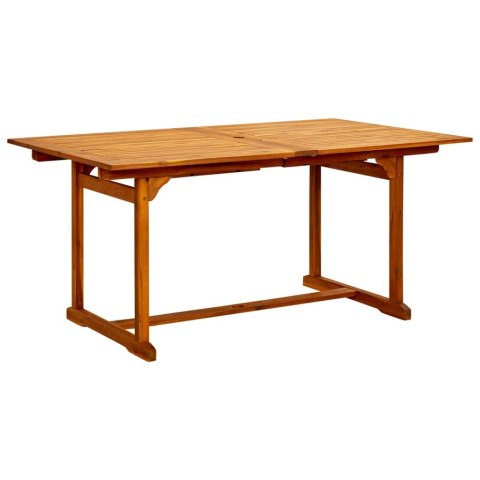9-CZĘŚCIOWY ZESTAW MEBLI OGRODOWYCH LITE DREWNO AKACJOWE 160-240CM