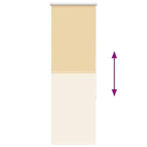 ROLETA ZACIEMNIAJĄCA BEŻOWA 50X130CM SZEROKOŚĆ TKANINY 45,7CM