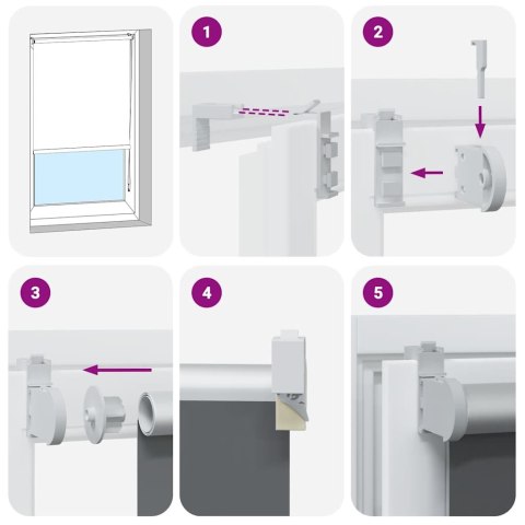 ROLETA ZACIEMNIAJĄCA BEŻOWA 130X175CM SZEROKOŚĆ TKANINY 126,6CM