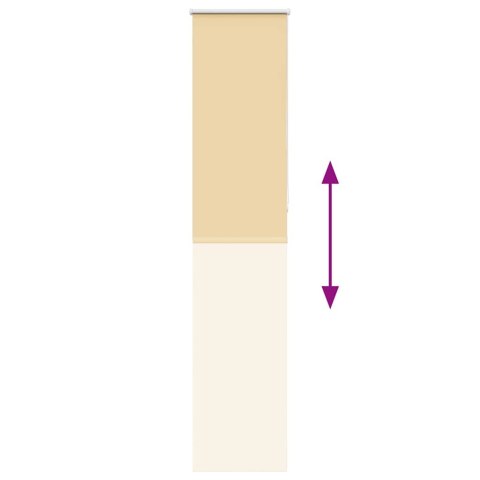 ROLETA ZACIEMNIAJĄCA BEŻOWA 40X210CM SZEROKOŚĆ TKANINY 35,7CM