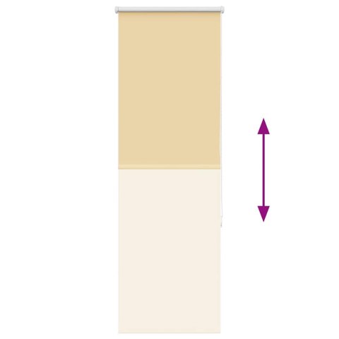 ROLETA ZACIEMNIAJĄCA BEŻOWA 55X150CM SZEROKOŚĆ TKANINY 50,7CM