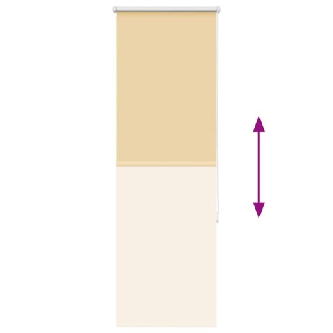 ROLETA ZACIEMNIAJĄCA BEŻOWA 55X175CM SZEROKOŚĆ TKANINY 50,7CM