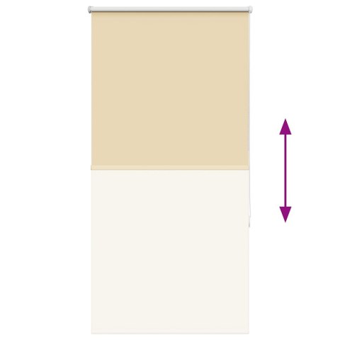 ROLETA ZACIEMNIAJĄCA BEŻOWA 75X130CM SZEROKOŚĆ TKANINY 70,7CM