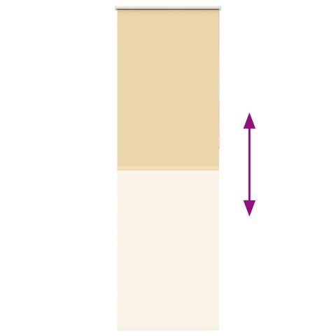 ROLETA ZACIEMNIAJĄCA BEŻOWA 80X210CM SZEROKOŚĆ TKANINY 75,7CM