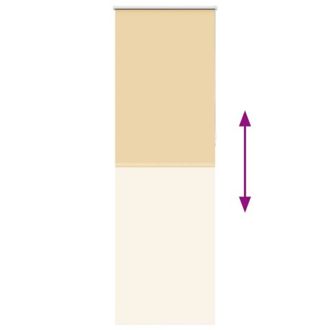 ROLETA ZACIEMNIAJĄCA BEŻOWA 65X230CM SZEROKOŚĆ TKANINY 60,7CM