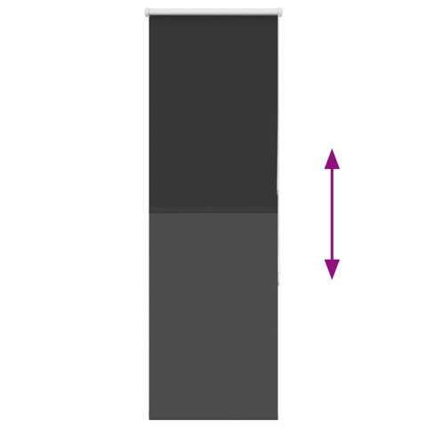ROLETA ZACIEMNIAJĄCA CZARNY 45X175CM SZEROKOŚĆ TKANINY 40,7CM