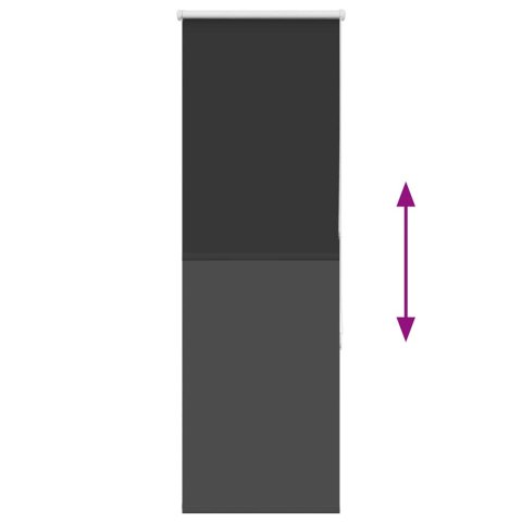 ROLETA ZACIEMNIAJĄCA CZARNY 50X175CM SZEROKOŚĆ TKANINY 45,7CM