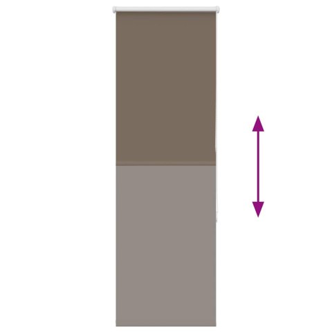 ROLETA ZACIEMNIAJĄCA KAWOWA 40X130CM SZEROKOŚĆ TKANINY