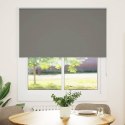 ROLETA ZACIEMNIAJĄCA SZARA 130X150CM SZEROKOŚĆ TKANINY 126,6CM