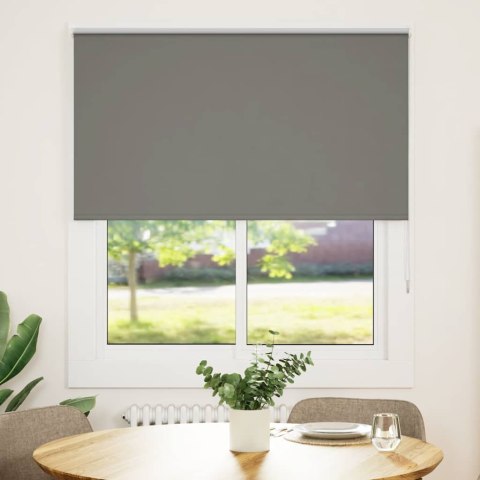 ROLETA ZACIEMNIAJĄCA SZARA 130X150CM SZEROKOŚĆ TKANINY 126,6CM