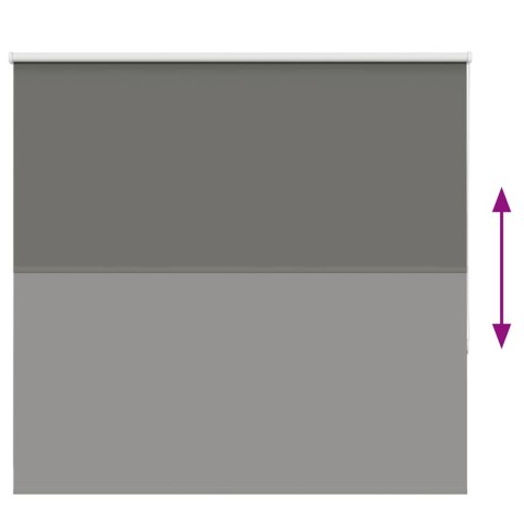 ROLETA ZACIEMNIAJĄCA SZARA 165X130CM SZEROKOŚĆ TKANINY 161,6CM