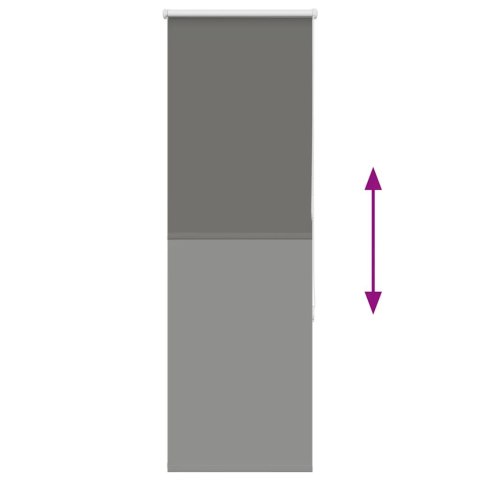 ROLETA ZACIEMNIAJĄCA SZARA 40X150CM SZEROKOŚĆ TKANINY 35,7CM
