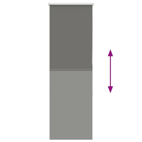 ROLETA ZACIEMNIAJĄCA SZARA 45X150CM SZEROKOŚĆ TKANINY 40,7CM