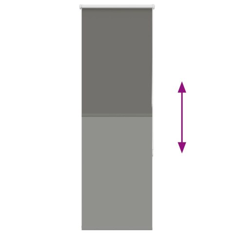ROLETA ZACIEMNIAJĄCA SZARA 60X175CM SZEROKOŚĆ TKANINY 55,7CM