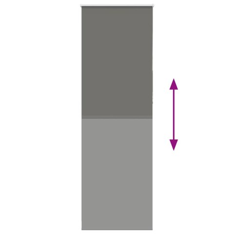 ROLETA ZACIEMNIAJĄCA SZARA 65X210CM SZEROKOŚĆ TKANINY 60,7CM
