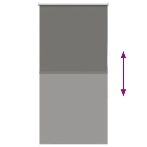 ROLETA ZACIEMNIAJĄCA SZARA 75X150CM SZEROKOŚĆ TKANINY 70,7CM