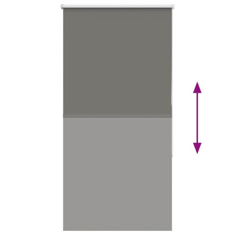 ROLETA ZACIEMNIAJĄCA SZARA 75X175CM SZEROKOŚĆ TKANINY 70,7CM