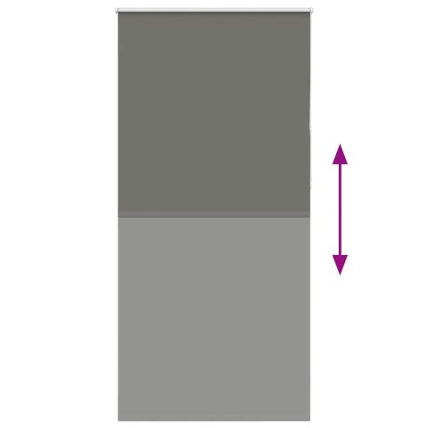 ROLETA ZACIEMNIAJĄCA SZARA 105X210CM SZEROKOŚĆ TKANINY 100,7CM