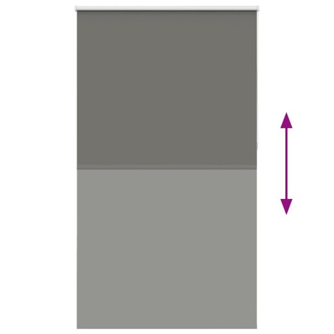 ROLETA ZACIEMNIAJĄCA SZARA 125X230CM SZEROKOŚĆ TKANINY 121,6CM