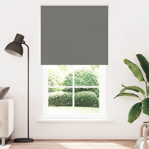 ROLETA ZACIEMNIAJĄCA SZARA 130X210CM SZEROKOŚĆ TKANINY 126,6CM