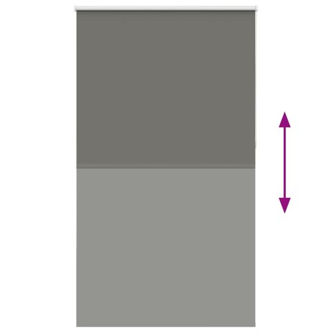 ROLETA ZACIEMNIAJĄCA SZARA 135X210CM SZEROKOŚĆ TKANINY 131,6CM
