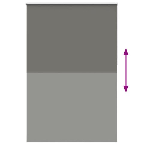 ROLETA ZACIEMNIAJĄCA SZARA 165X230CM SZEROKOŚĆ TKANINY 161,6CM