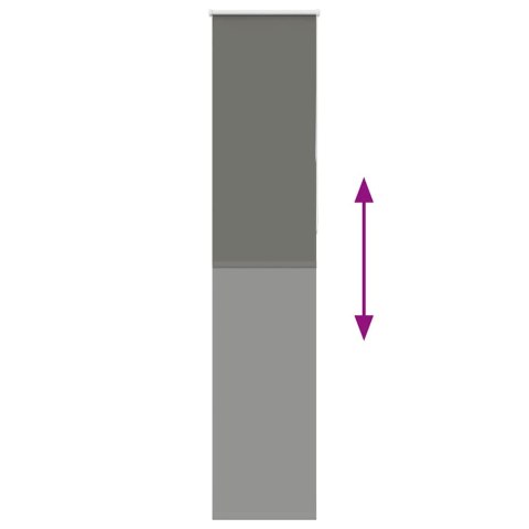 ROLETA ZACIEMNIAJĄCA SZARA 40X230CM SZEROKOŚĆ TKANINY 35,7CM