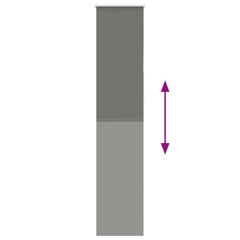 ROLETA ZACIEMNIAJĄCA SZARA 45X230CM SZEROKOŚĆ TKANINY 40,7CM