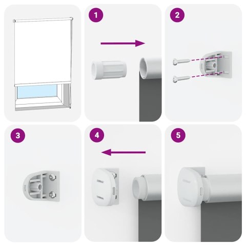 ROLETA ZACIEMNIAJĄCA OFF WTE 85X230CM SZEROKOŚĆ TKANINY
