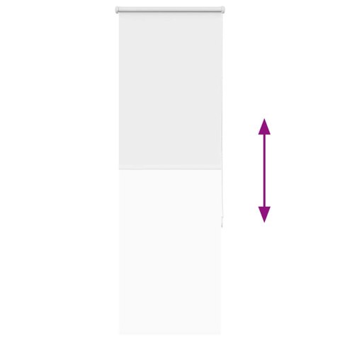 ROLETA ZACIEMNIAJĄCA BIAŁA 55X175CM SZEROKOŚĆ TKANINY 50,7CM