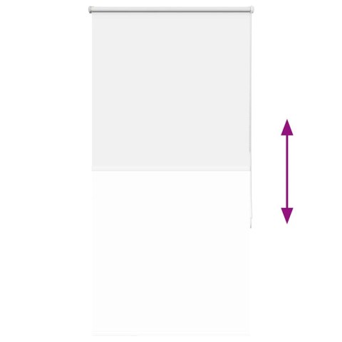 ROLETA ZACIEMNIAJĄCA BIAŁA 70X130CM SZEROKOŚĆ TKANINY 65,7CM