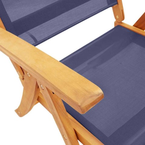 9-CZ. ZESTAW MEBLI OGRODOWYCH LITE DREWNO AKACJOWE I TEXTILENE