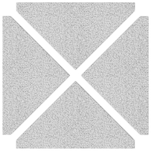 OBCIĄŻNIKI DO PARASOLA 4 SZT. SZARY GRANIT TRÓJKĄTNE 14 KG