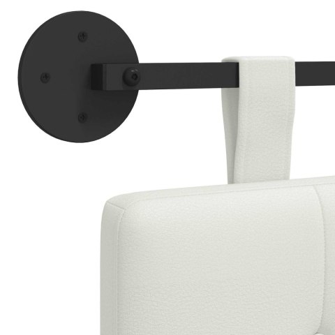 WISZĄCA GŁOWA BIAŁY 100X55X5CM SKÓRA EKOLOGICZNA