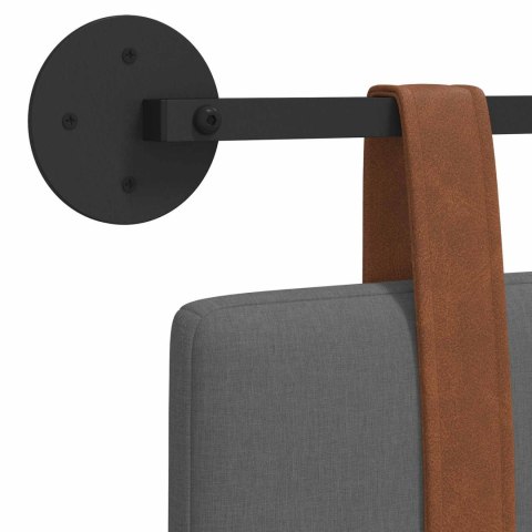 WISZĄCA GŁOWA CIEMNOSZARY 140X40CM