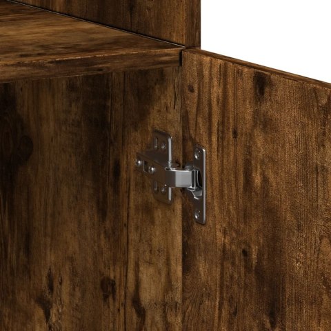 WYSOKA SZAFKA PRZYDYMIONY DĄB 70X42,5X185CM