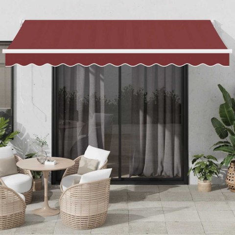 AUTOMATYCZNIE ZWIJANA MARKIZA BURGUNDOWA 350X250CM