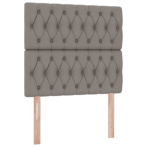 VidaXL Łóżko z miejscem na przechowywanie i LED Ciemnoszary Poliester